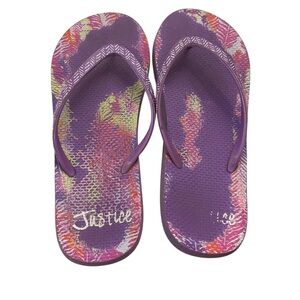 FREE Justice Girls Size 7 Flip Flops – Fits Women’s 9/10 – Y2K Sunset Vibes